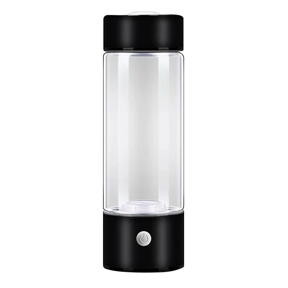 420ml USB rechargeable hydrogen water bottle in black