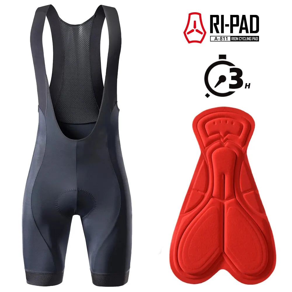 RION High Quality Classic Men Cycling Bib Shorts Bicycle Culotte Ciclismo Bike Pants Pad MTB Clothing Bretelle Braces Dolomiti