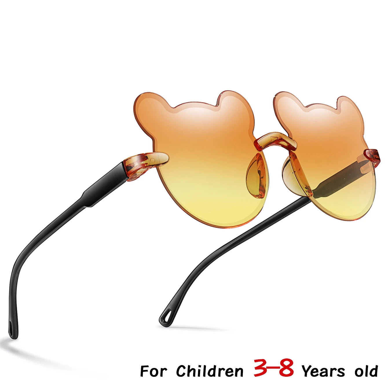 Children's sunglasses with bear ears