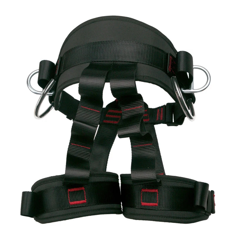 Camping Safety Belt 25KN Outdoor Rock Climbing Half Body Harness
