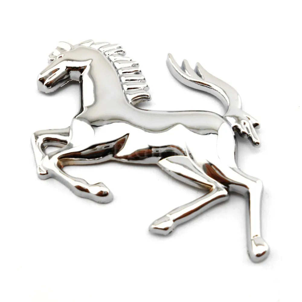 3D Metal Running Horse Emblem Decal Stickers For Ferrari 458 488 599 Car Fender Window Bumper Body Badge Car Styling Accessories