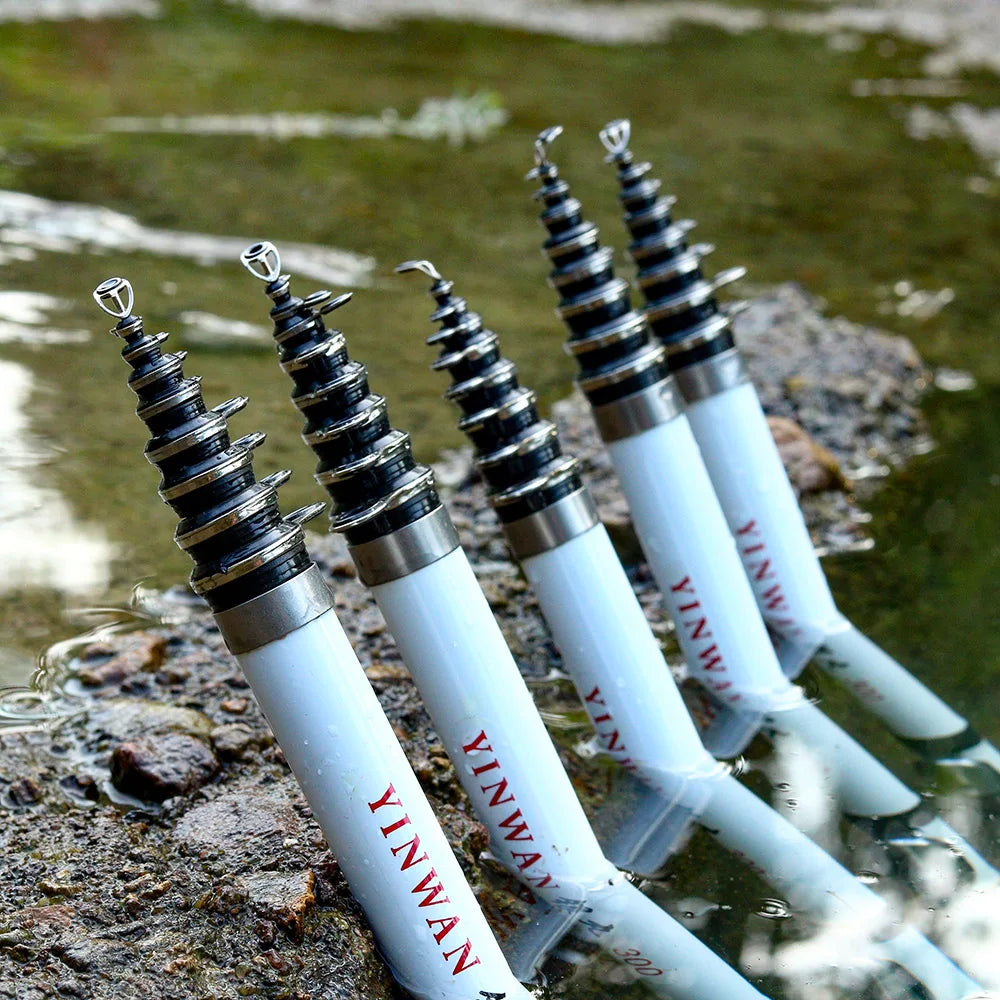 Telescopic Rock Fishing Rod Spinning Fly Carp Feeder Carbon Fiber Pesca 3M 2.7M 2.4M 2.1M 1.8M 1.5M Mini Travel Rod Reel Seat