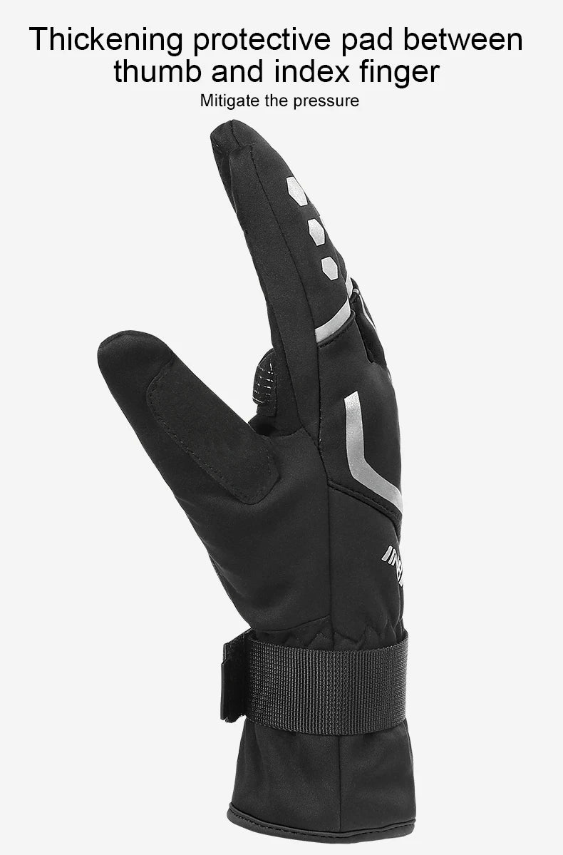 INBIKE Winter Cycling Gloves for Men Women Warm Fleece Biking Glove for Riding Bicycle Gloves Waterproof Touchscreen Accessories