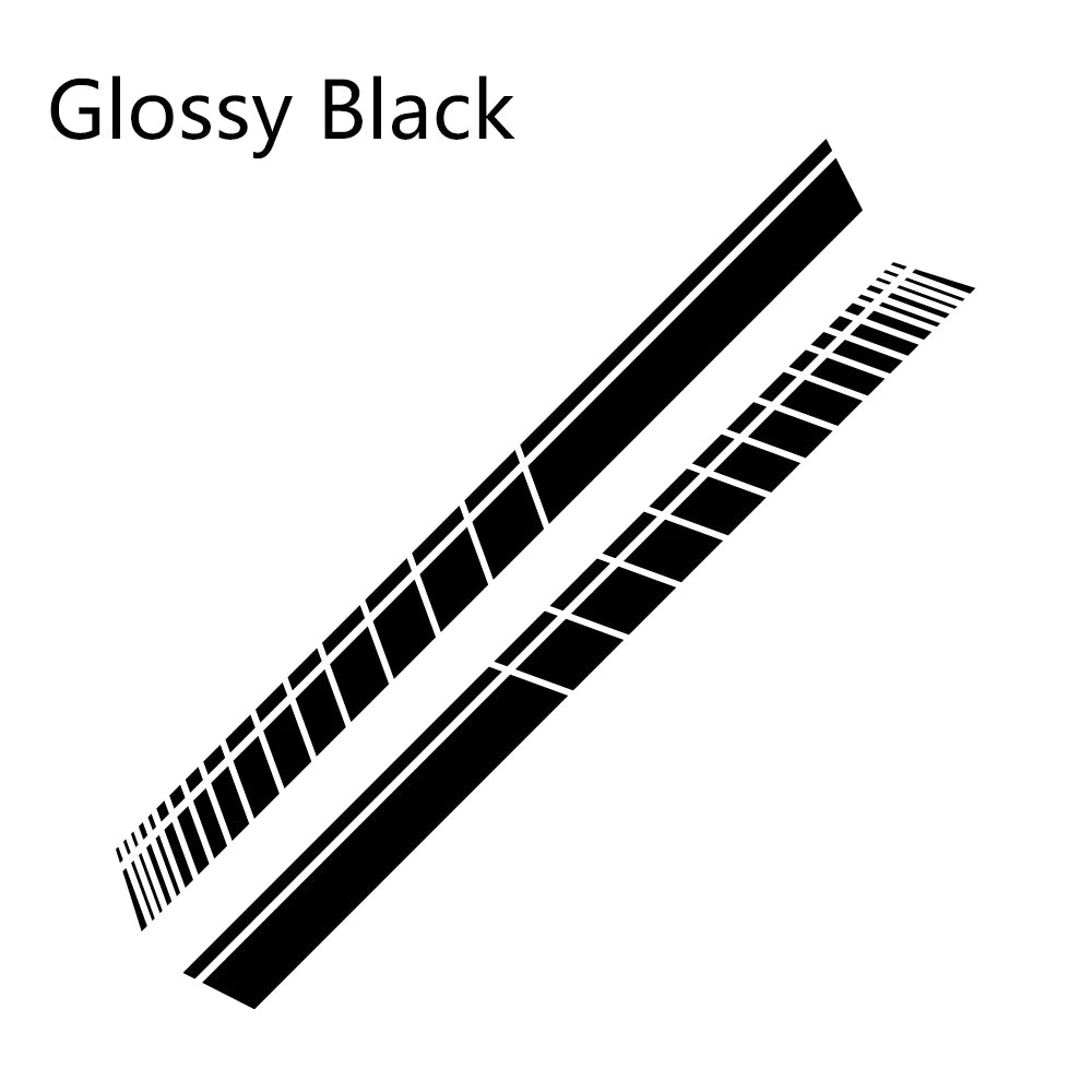 2pcs Car Side Skirt Sticker Long Stripe Auto Vinyl Film Wrap Stickers Tuning Universal Shelter Scratches DIY Car Accessories