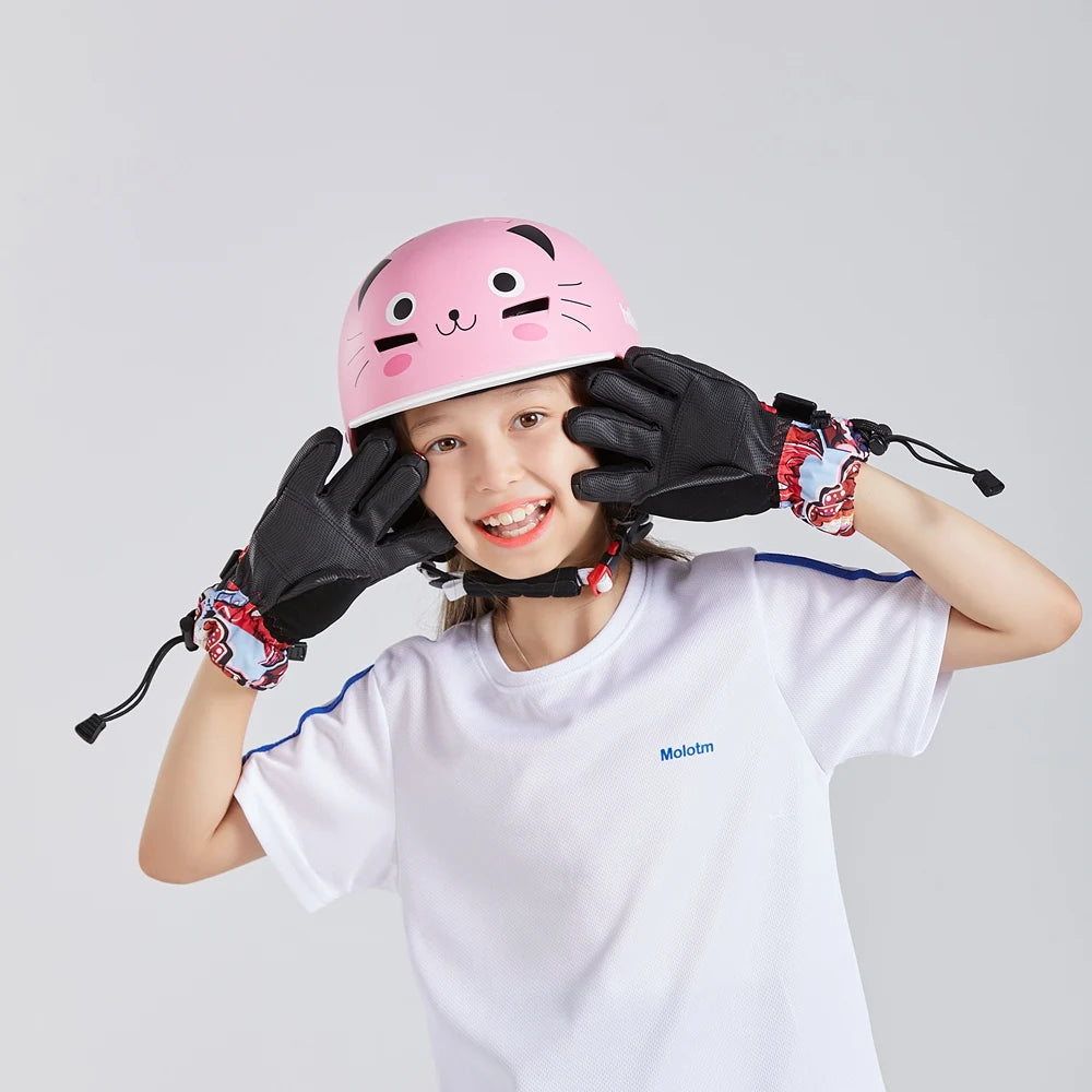 KUFUN Ski Helmet Snow Sports Snowboard Skiing Skateboard Skating Cute Animal Women Men Adult Kids Winter Safety Children