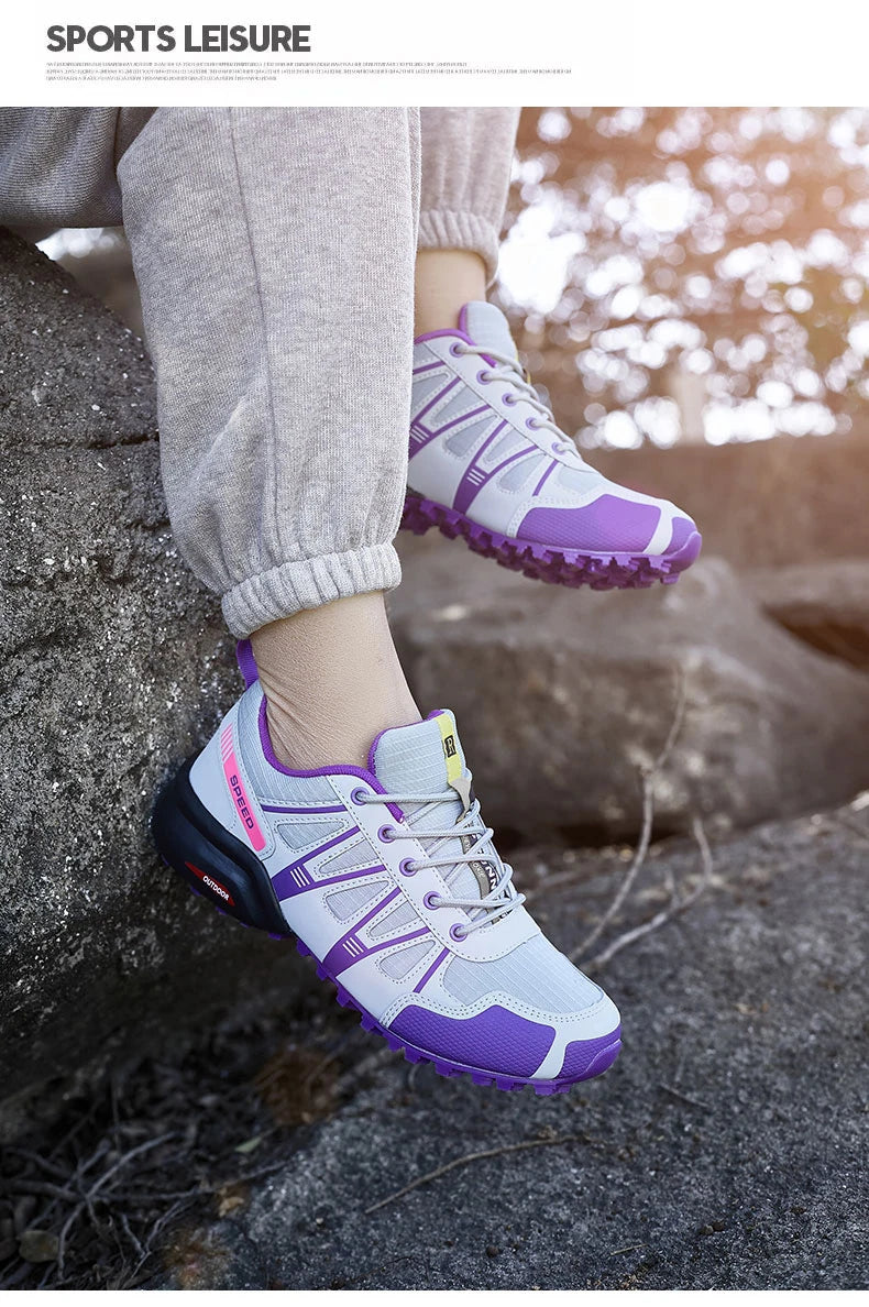 Men Women Waterproof Hiking Shoes Outdoor Camping Trainers Mountain Climbing Trekking Sneakers Walking Hunting Tactical Boots