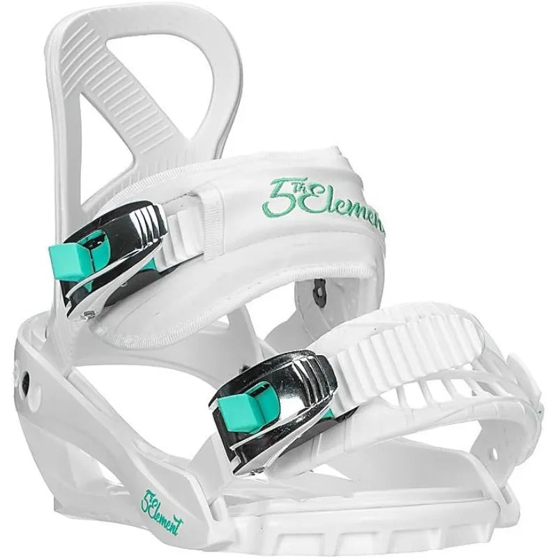 5th Element Layla Adult Snowboard Bindings for Women-Designed. Universal bindings disc and Hardware S(6-8)