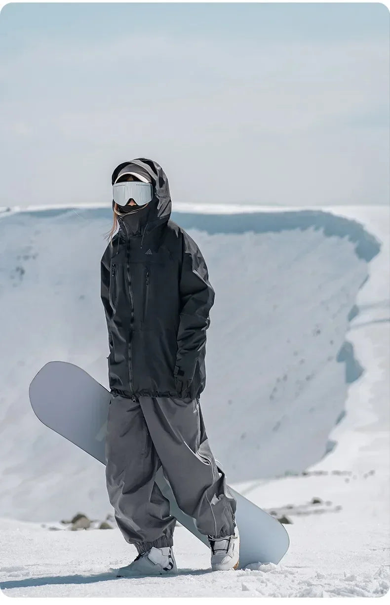 Snowboarding Single Board Waterproof Loose Fit Wear Resistant Professional Double Board Ski Pants Snowboard Pants For Men Women