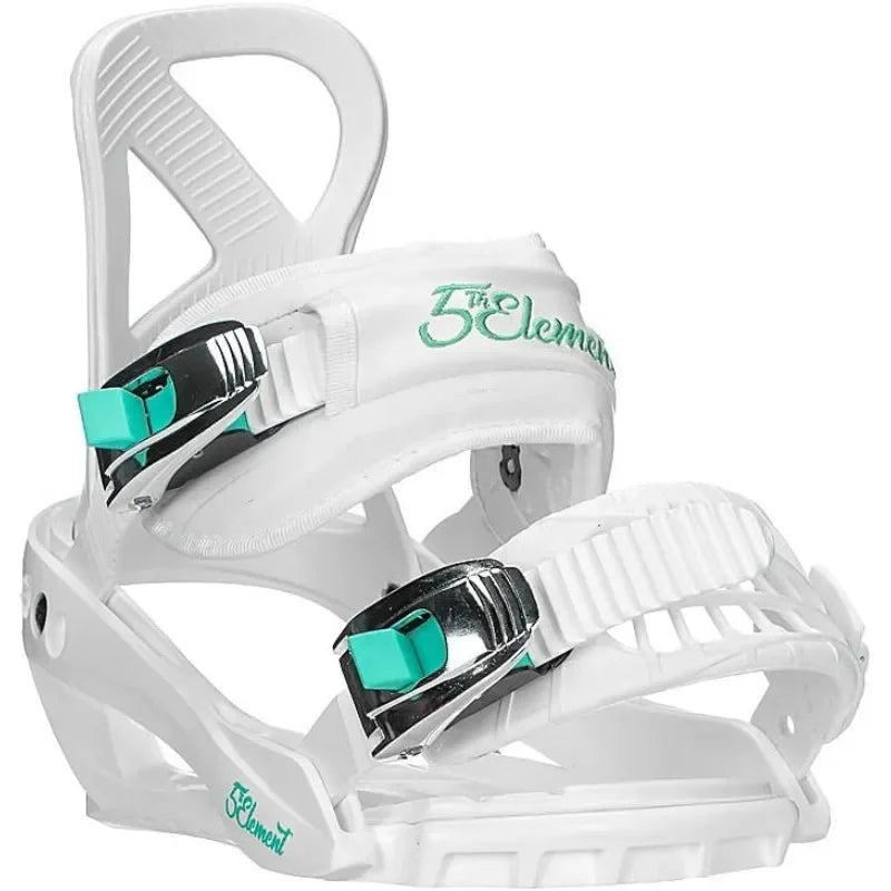 5th Element Layla Adult Snowboard Bindings for Women-Designed. Universal bindings disc and Hardware S(6-8)