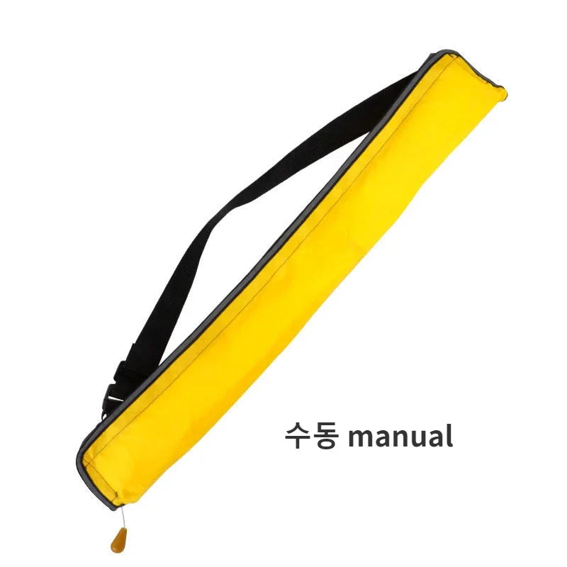 Adult Portable Professional Fishing Vest Manual Automatic Inflatable Fishing Life Jacket Large Buoyancy Life Waist Belt