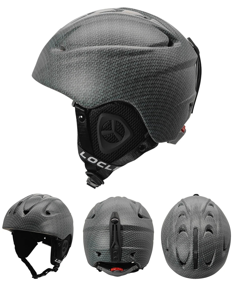 LOCLE Men Skiing Helmet Children Women Ultralight Extreme Sports Skateboard Snowboard Helmet Snowmobile Motorcycle Helmet