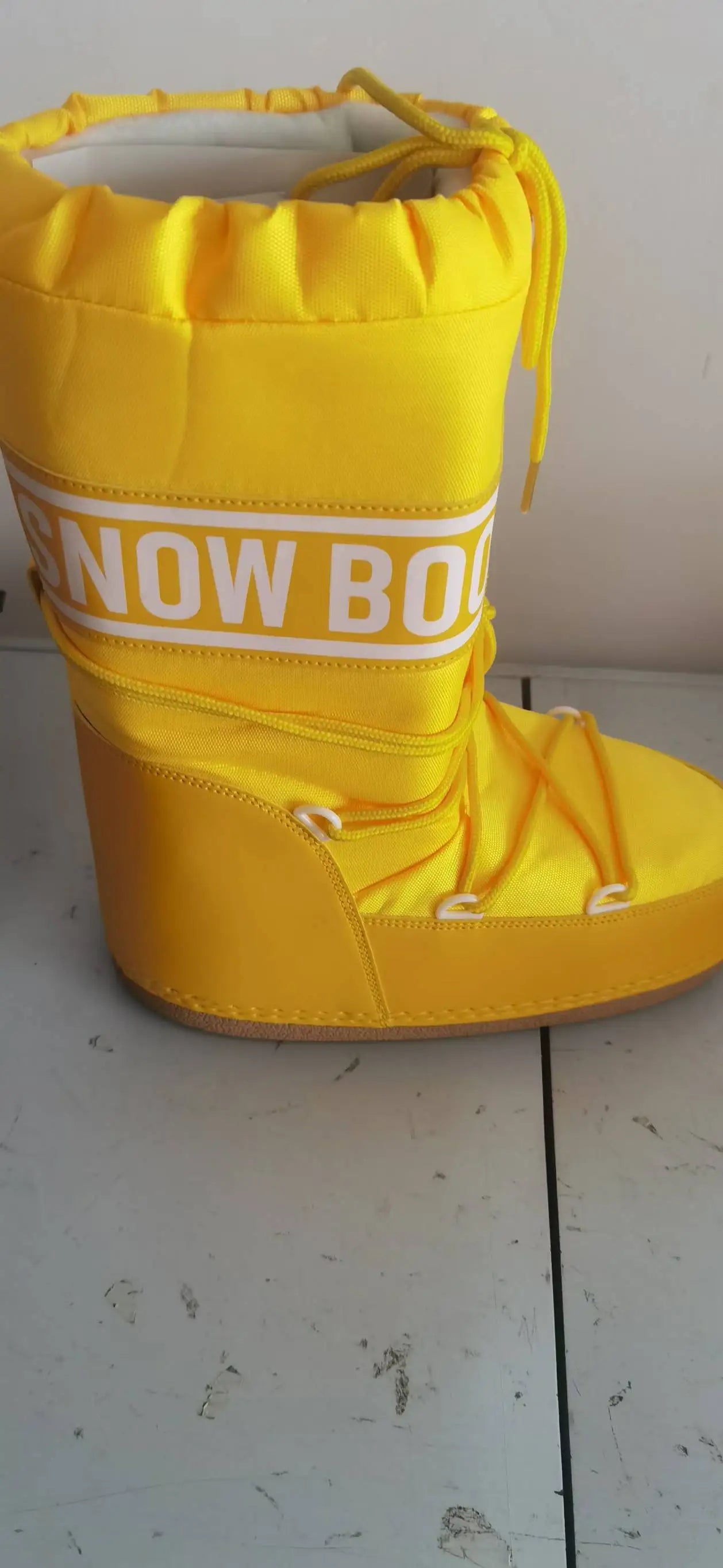 Winter Boots Women Snow Boots Mid-calf Cold-proof Antiskid Thicken Plush Waterproof Thick Platform Space Ski Boots Size 35-43