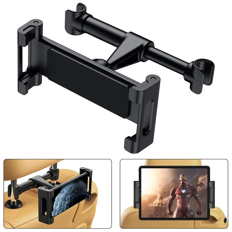 Car Rear Seat Bracket Car mobile phone holder Car rear headrest bracket Snap on flat bracket Automotive interior modification