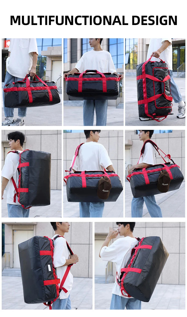 80L Climbing Backpack Sports Fitness Bag Gym Yoga Bags Outdoor Trekking Hiking Camping Rucksack Large Weekend Luggage Schoolbag