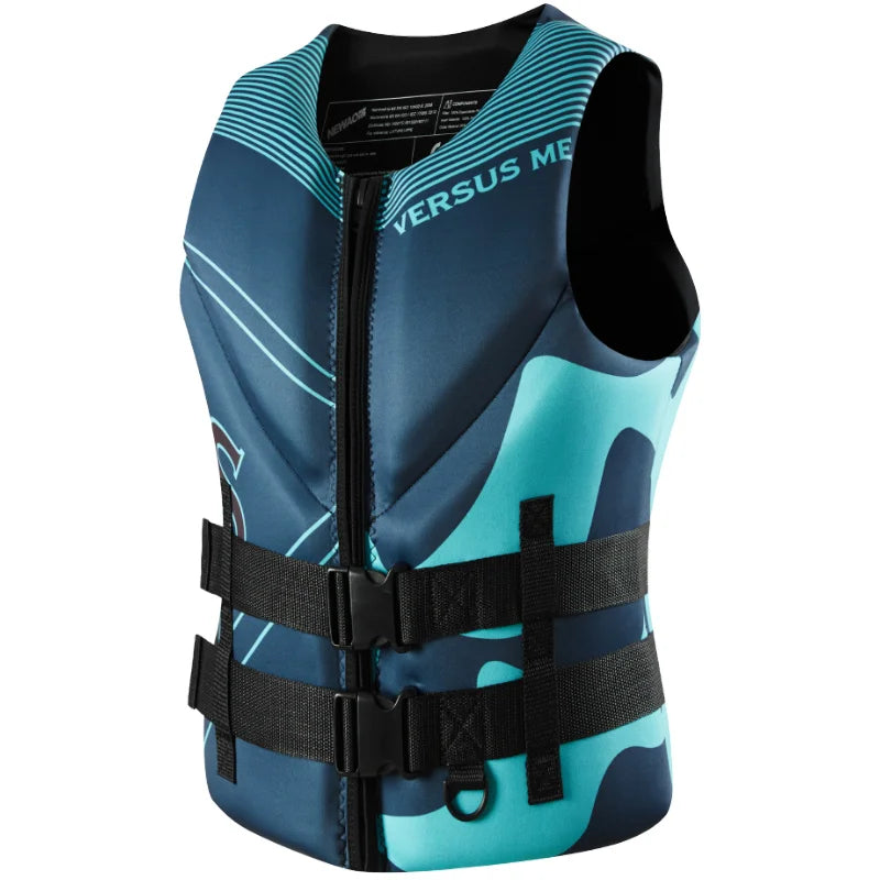 Life Jacket for Adult Water Sport Swimming Surf Raft Kayak Fishing Jet Ski Life Vest Super Buoyancy Neoprene Rescue Life Jackets