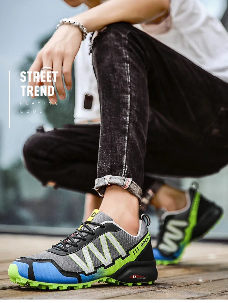 Men Hiking Shoes Waterproof Women Outdoor Trainers Lace-up Climbing Trekking Sneakers Mountain Walking Hunting Tactical Boots 47
