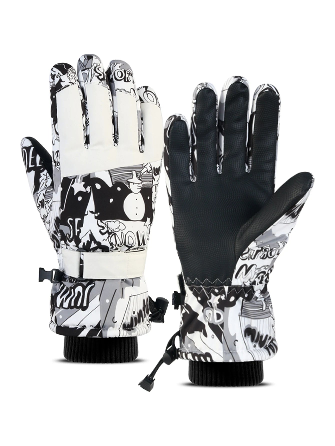Winter Warm Ski Gloves Outdoor Cycling Gloves Thicken Thermal Waterproof Touch Screen Windproof Warm Sports Gloves Snowboarding
