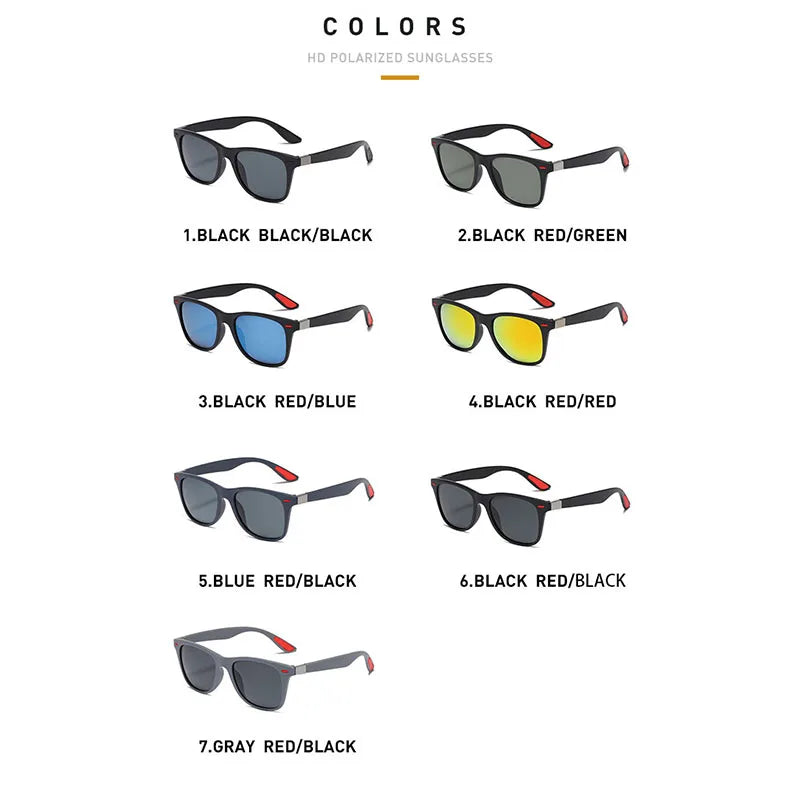 UV400 Polarized Hiking Sunglasses for Men - Best Cycling Sunglasses with Polycarbonate Frame