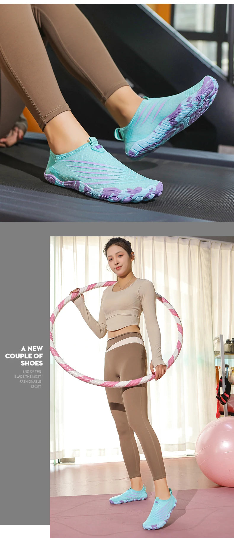 Water Shoes for Women Men Barefoot Quick-Dry Aqua Socks Lightweight Swim Shoes for Surfing Swimming Beach Sports Kayaking