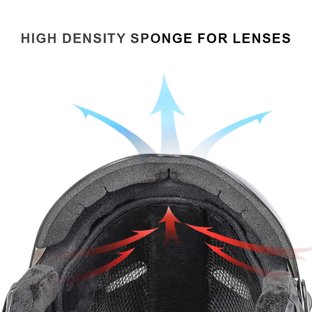 Skiing Helmet Snowboard Helmet With Detachable Glasses Winter Outdoor Sports Ski Helmet Safety Skateboard Skiing Snowboard Snow