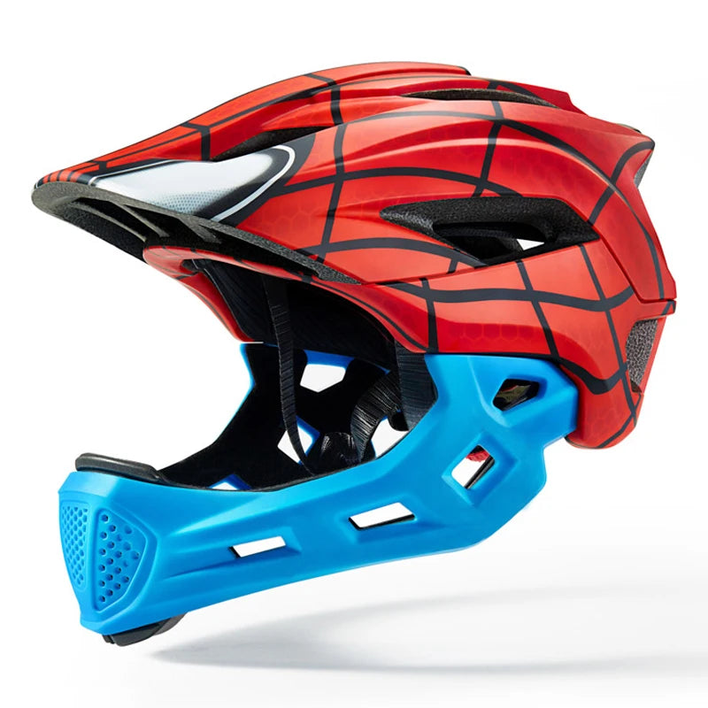 BATFOX Kids Full Face bike helmet Detachable Downhill Children Cycling Motorcycle Skateboard Sports Racing Racing Bicycle helmet