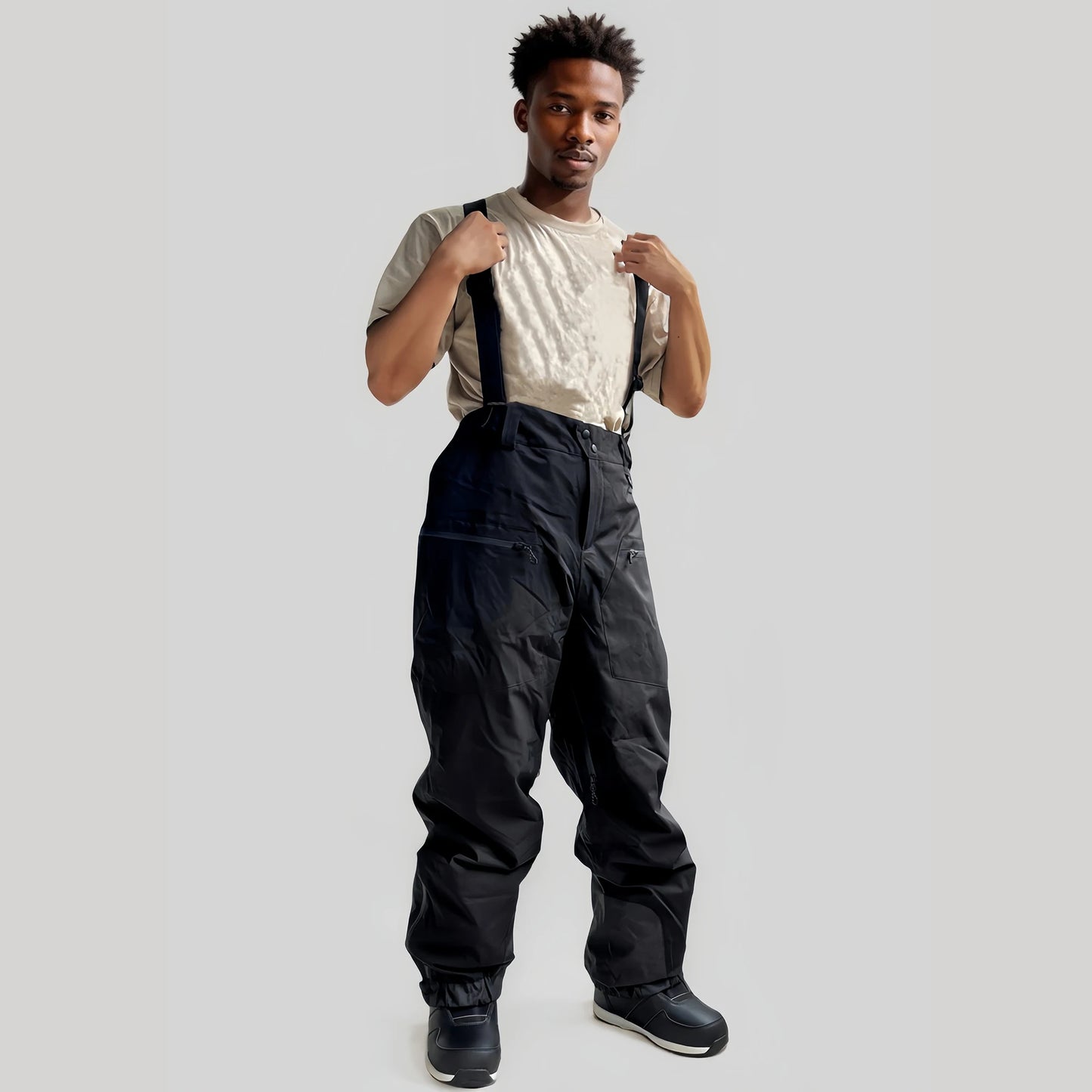 Loose Windproof Skiing Pants Thickening Warm Ski Overalls Men Winter New Snow Clothes Waterproof Pant Outdoor Snowboard Trousers