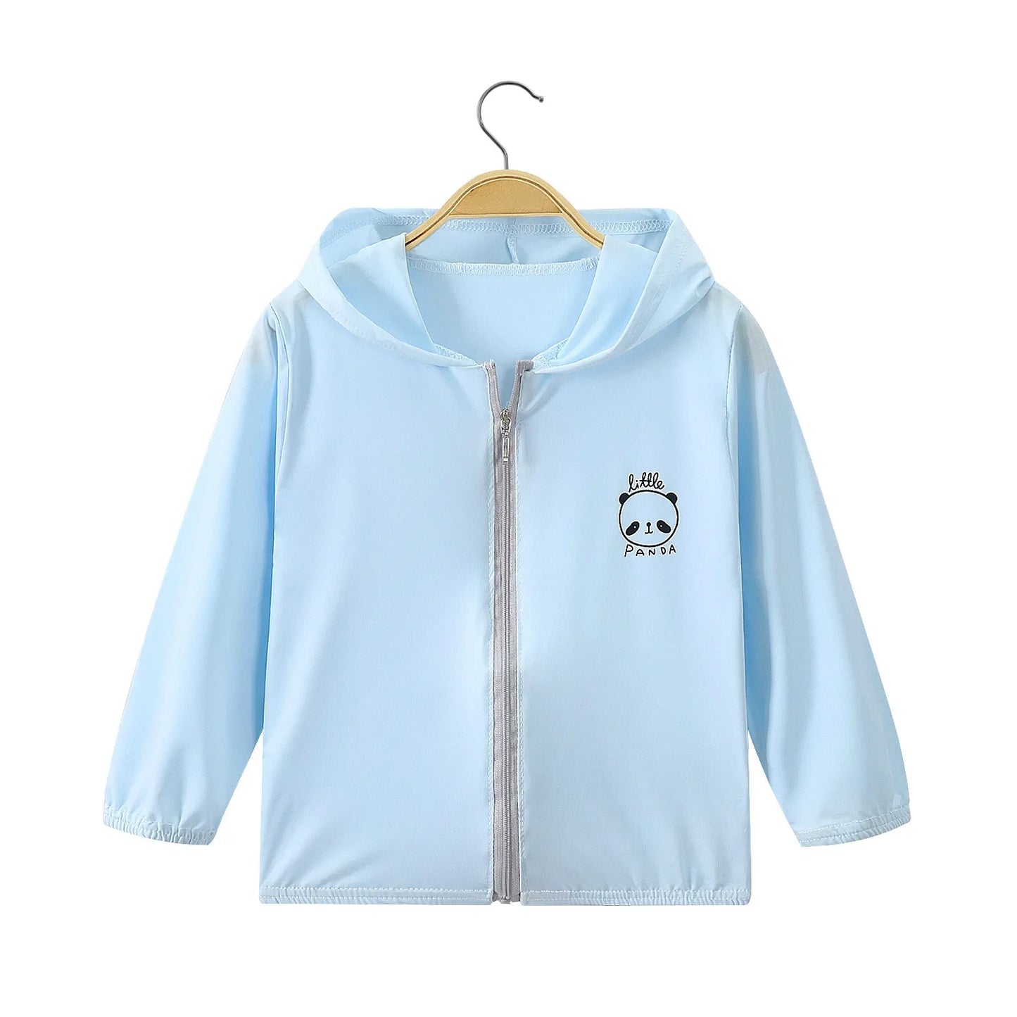 Summer Boys and Girls UV Sun Protection Clothing Thin Hooded Jacket for Kids Breathable Air Conditioner Shirt Clothes 2-10 Years