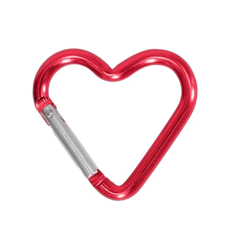 Aluminum Alloy Outdoor Star Shaped Spring Locking Carabiner Clip Keychains for Backpack Camping Hiking Traveling