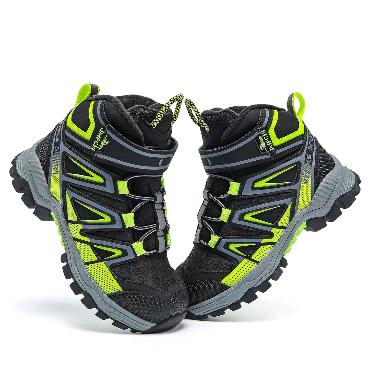 Kids Hiking Boots Boys Girls Outdoor Walking Climbing Sneaker Comfortable Snow Shoes Hiker Boot Antiskid Steel Buckle Sole