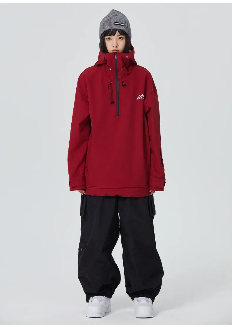 New Couple's Skiing Jackets 2025 Winter Warm Snow Clothes Pro Windproof Woman Ski Sport Hoodies Man Outdoor Snowboard Tracksuit