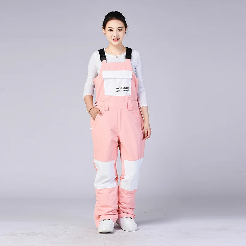 New Men and Women Winter Outdoor Ski Pants Windproof Waterproof Warm Breathable Snowboarding Pants Snow Sports Bibs Pants