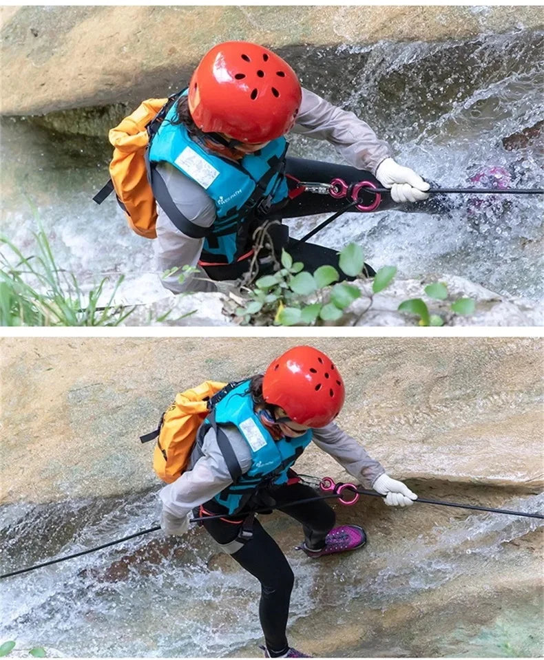 Rock Climbing Carabine 8 Shape Rigging Descender Aluminum Figure Belay Device Abseiling 35kN Eight Ring Downhill Equipment