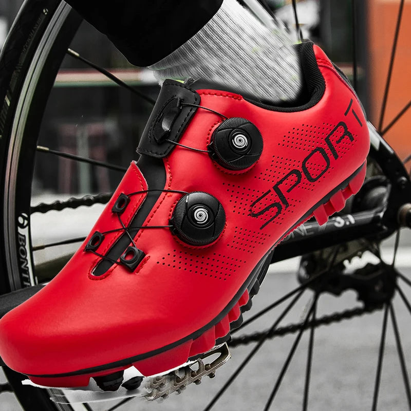 2025 Cycling Sneaker Mtb with Cleats Men Carbon Sports Speed Bike Shoes Women Mountain Racing Flat SPD Road Cycling Footwear