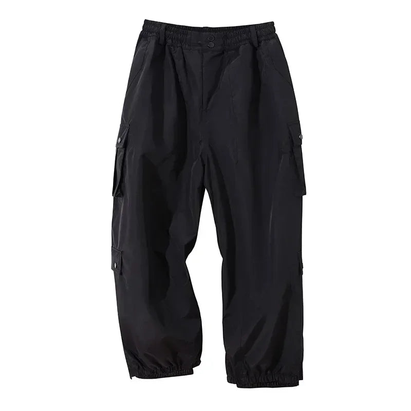 Outdoor Sport Snow Pants 2025 New Women Waterproof Ski Overalls Man Loose Skiing Pants Winter Pro Warm Windproof Couple Trousers