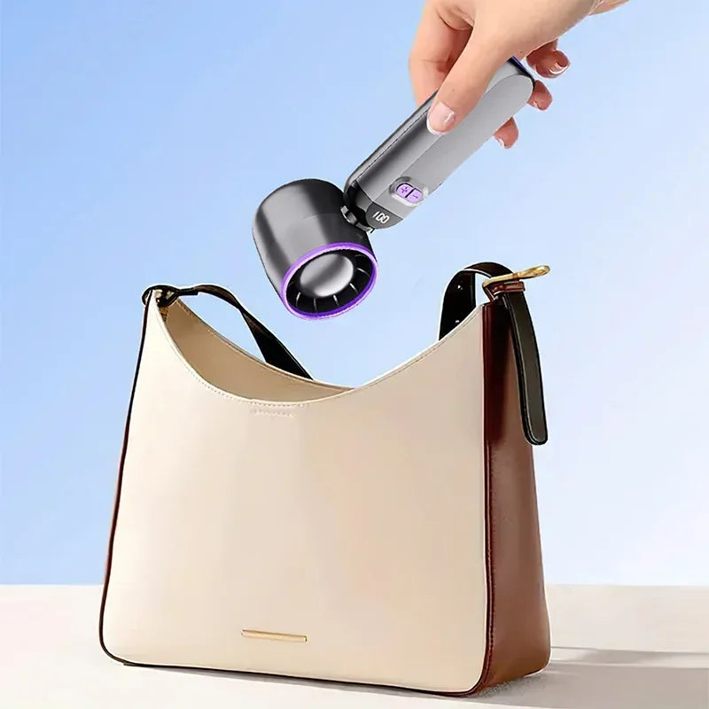 Mini Portable Hand Fan, 100 Wind Speeds, 6000mAh USB Battery Rechargeable, LED Digital Display, Travel,Camping,Outdoor