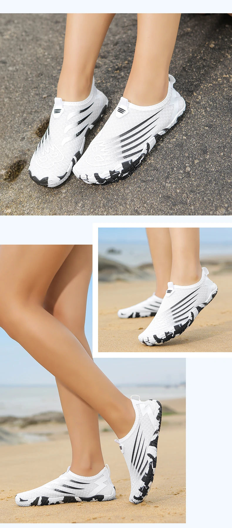 Water Shoes for Women Men Barefoot Quick-Dry Aqua Socks Lightweight Swim Shoes for Surfing Swimming Beach Sports Kayaking
