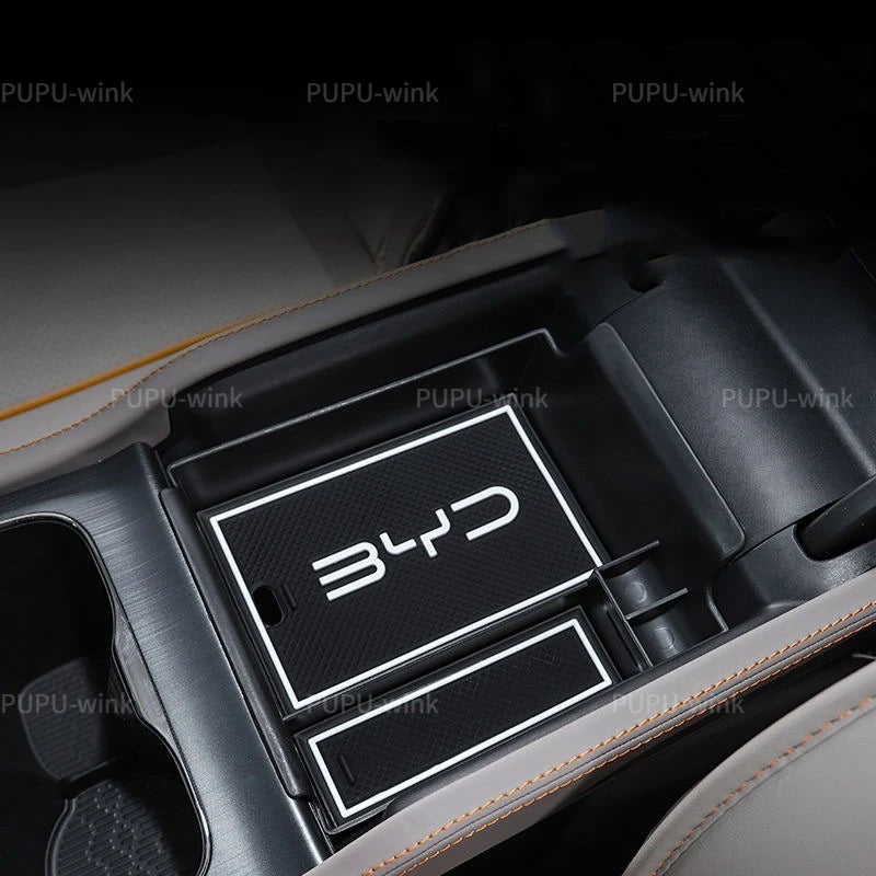 BYD Atto 3 Yuan Plus 2022 2023 2024 Center Console Storage Box New Armrest Box Storage Tray Organizer Box for BYD EV Interior
