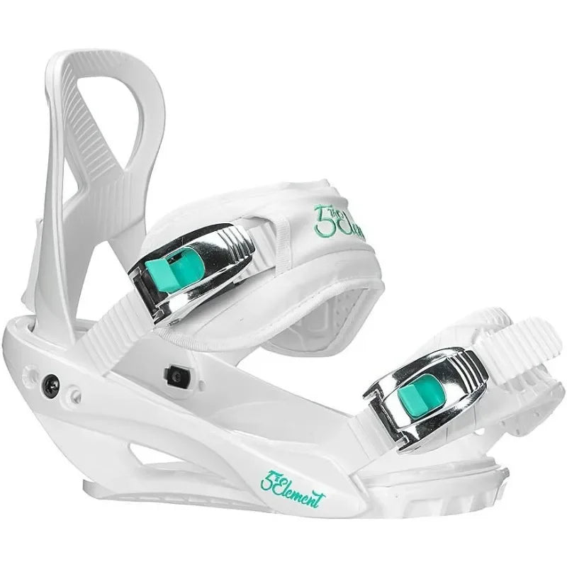 5th Element Layla Adult Snowboard Bindings for Women-Designed. Universal bindings disc and Hardware S(6-8)