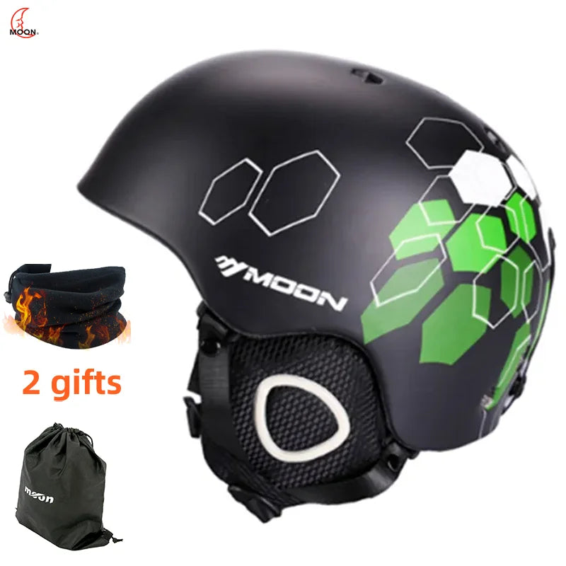 MOON Skiing Helmet Skiing Helmet Children Adult Ultralight Extreme Sports Skateboard Snowboard Helmet Snowmobile Motorcycle
