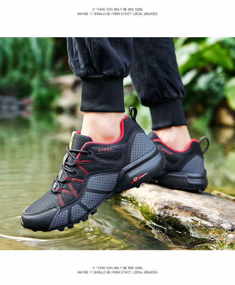 Men Women Waterproof Hiking Shoes Outdoor Camping Trainers Mountain Climbing Trekking Sneakers Walking Hunting Tactical Boots