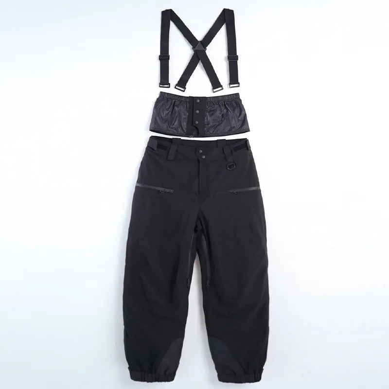 Loose Windproof Skiing Pants Thickening Warm Ski Overalls Men Winter New Snow Clothes Waterproof Pant Outdoor Snowboard Trousers