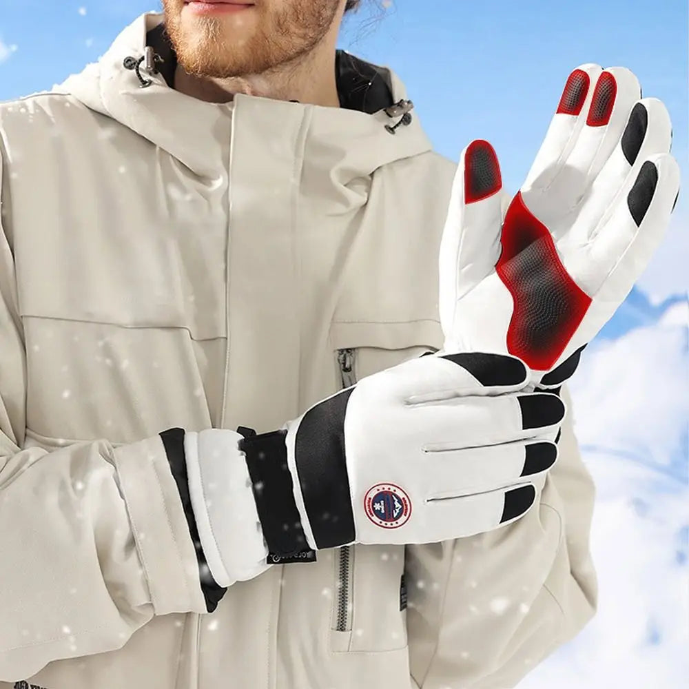 Winter Snowboard Ski Gloves Non-slip Touch Screen Waterproof Motorcycle Cycling Plush Warm Riding Gloves High-quality