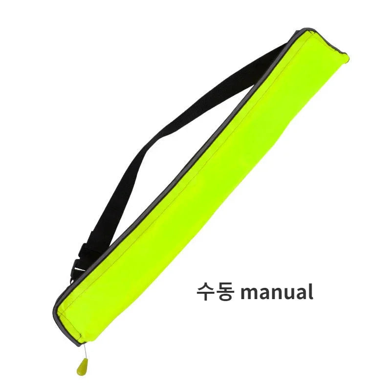 Adult Portable Professional Fishing Vest Manual Automatic Inflatable Fishing Life Jacket Large Buoyancy Life Waist Belt