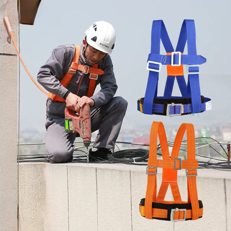 Adjustable Safety Belt Aerial Work External Wall Rescue Protection Safety Rope Outdoor Climbing Safety Harness