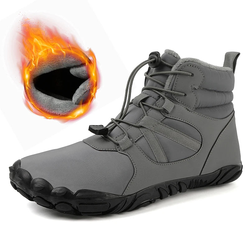 Men Women Waterproof Winter Boots Snow Barefoot Casual Shoes Outdoor Warm Work Shoes Ankle Shoes for Trekking Climbing Hiking