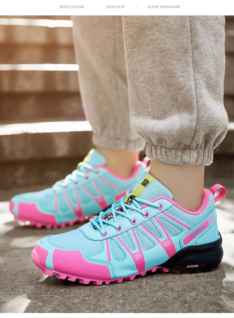 Men Hiking Shoes Waterproof Women Outdoor Trainers Lace-up Climbing Trekking Sneakers Mountain Walking Hunting Tactical Boots 47