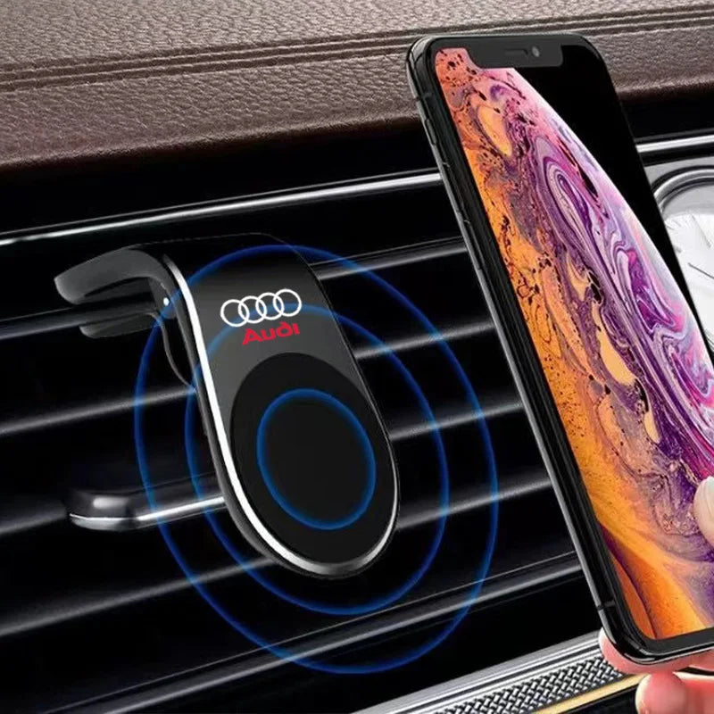 Magnetic Car Phone Holder in Car Phone Stand Clip Mount for Audi Badge A3 A4 A5 A6 A7 A8 Q3 Q5 SQ3 SQ4 S3 S4 S5 Car Accessories
