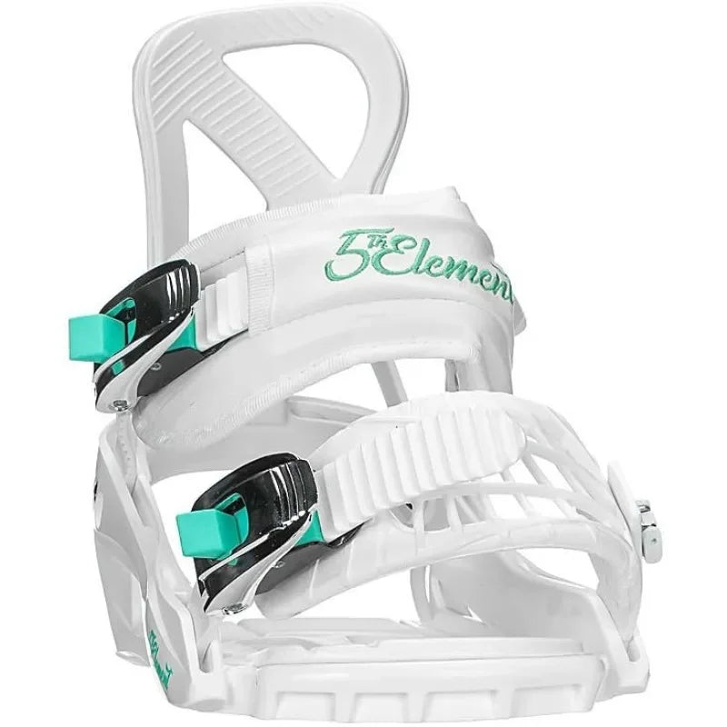 5th Element Layla Adult Snowboard Bindings for Women-Designed. Universal bindings disc and Hardware S(6-8)