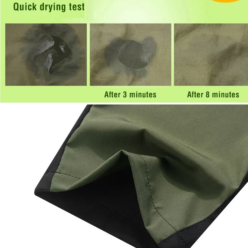Men's Quick Dry Hiking Pants - Lightweight Trekking Trousers Fishing Cycling Camping