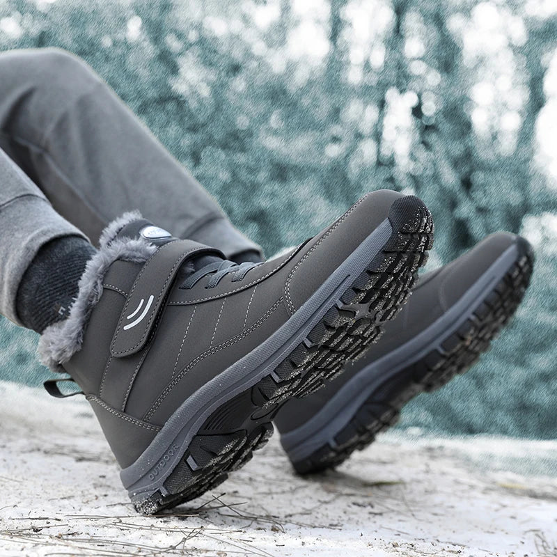 Ankel Bootsfor Women Casual Winter Shoes Platform Non-slip Warm Ankle Boots Plush Combat Outdoor Casual Hiking Motorcycle Boots